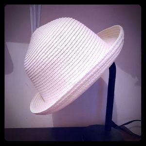 White straw hat